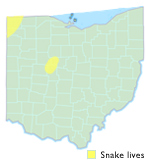 Copperbelly Water Snake Ohio Map