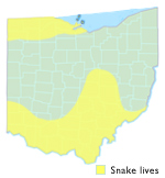 Hognose map for Ohio