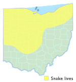 Eastern Massasauga Rattlesnake Ohio Map